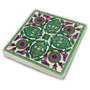 Hermia Conjunto de 4 Alfombrillas de Cristal de Piedra Natural Multicolor
